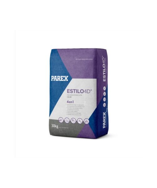 Revoque Prex Estilo 4D X 30 kg, revestimiento decorativo para paredes, interiores y exteriores