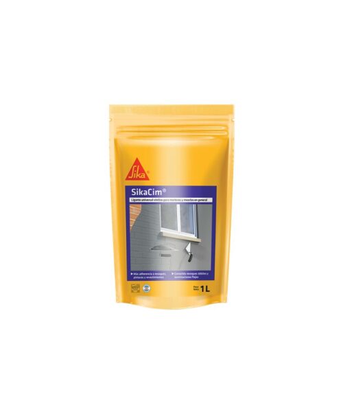 Sikacim Ligante Universal, aditivo para morteros y hormigón, presentación de 20 litros, mejora adherencia y resistencia en construcción