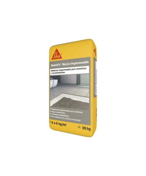 Pegamento Cerámico Sika Bindafix x 30 kg, adhesivo de alta resistencia para porcelanato y cerámica