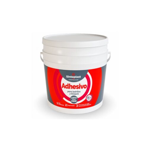 "Adhesivo para ladrillos y bloques Sinteplast x 25 kg, ideal para uniones fuertes y duraderas en construcciones y proyectos de albañilería."