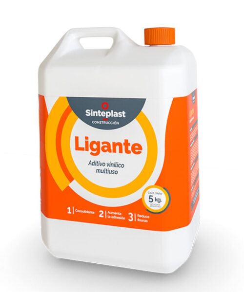 Aditivo Ligante Multiuso Sinteplast x 5 kg, ideal para mejorar adherencia y resistencia en mezclas de mortero y revoques.