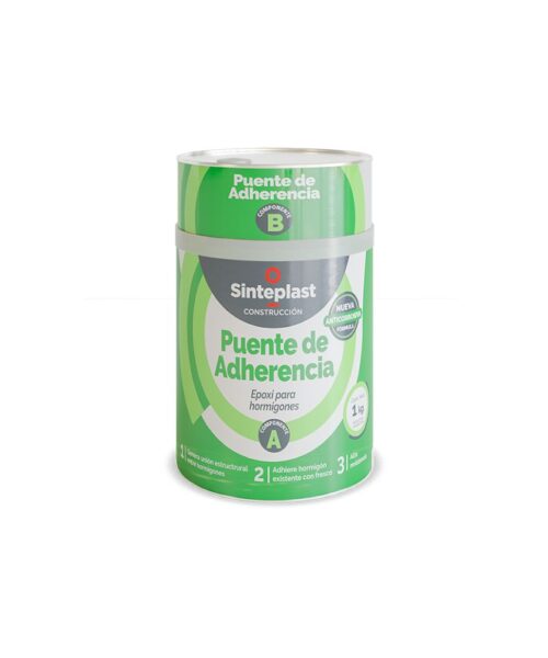 Puente de adherencia epoxi anticorrosivo Sinteplast x 1 kg, ideal para superficies metálicas y de hormigón, previene la corrosión y mejora la adherencia.