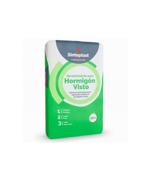 Revestimiento para Hormigón Visto x 25 kg, ideal para acabados decorativos, protección y realce estético de superficies de hormigón.