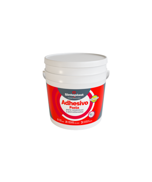 Adhesivo en pasta Sinteplast para cerámicos y porcellanatos, ideal para interiores y fácil de aplicar