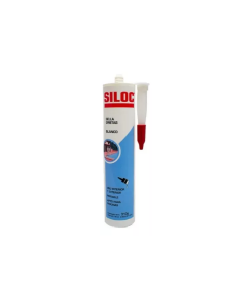 Sella Grietas Siloc 310 gr, sellador sintético pintable para reparación de grietas en paredes y techos