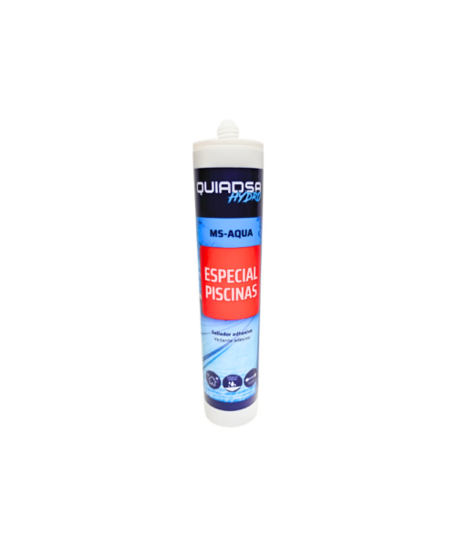 Adhesivo sellador para pegar venecitas bajo el agua en piletas, tubo 290 ml, ideal para reparaciones y fijaciones sumergidas.