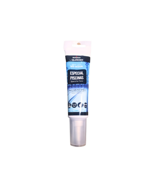 Sellador Brik-Cen MS Aqua para aplicar bajo el agua en piscinas, tubo 125 ml, ideal para fugas y reparaciones rápidas